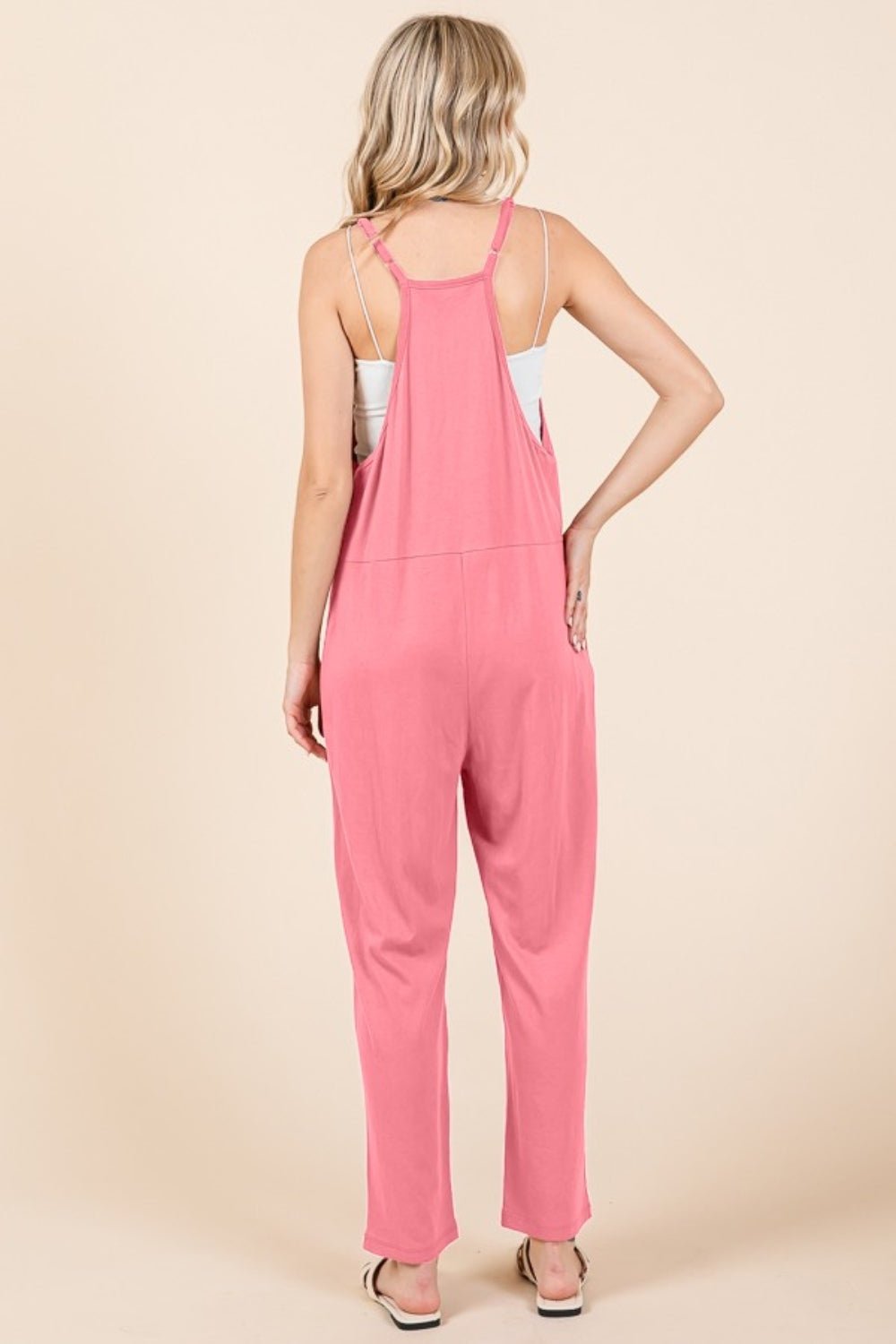 Culture Code Full Size Sleeveless Jumpsuit with Pockets - Runway Regalia