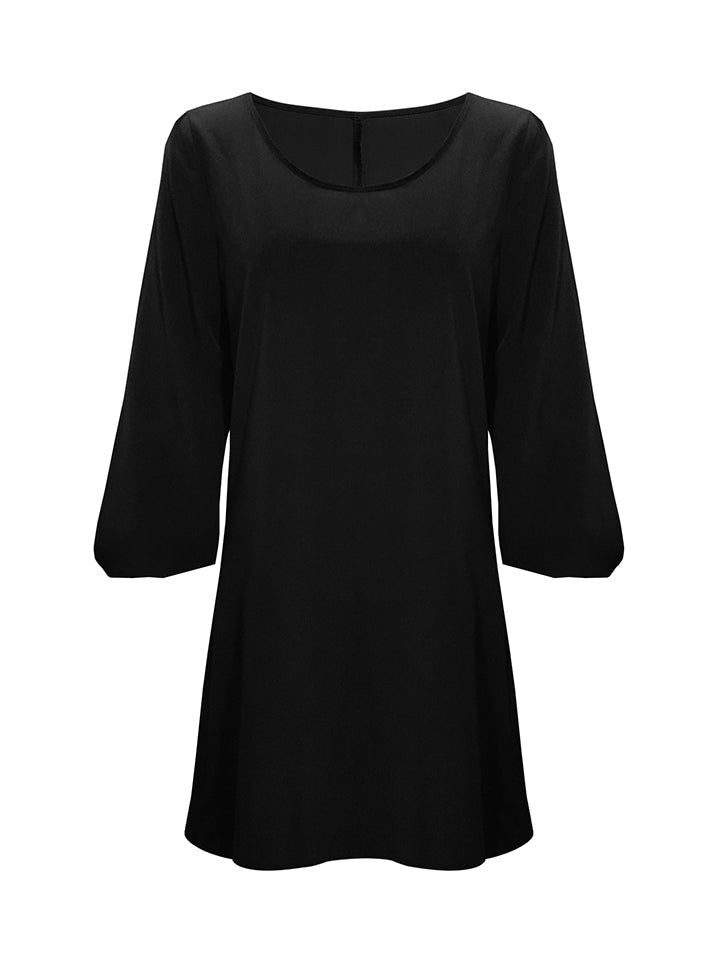 Cutout Long Sleeve Round Neck Dress - Runway Regalia