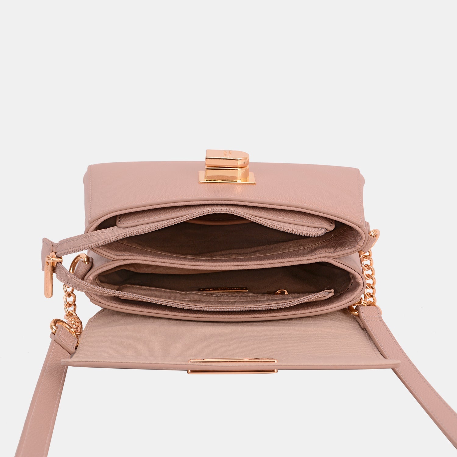 David Jones PU Leather Crossbody Bag - Runway Regalia